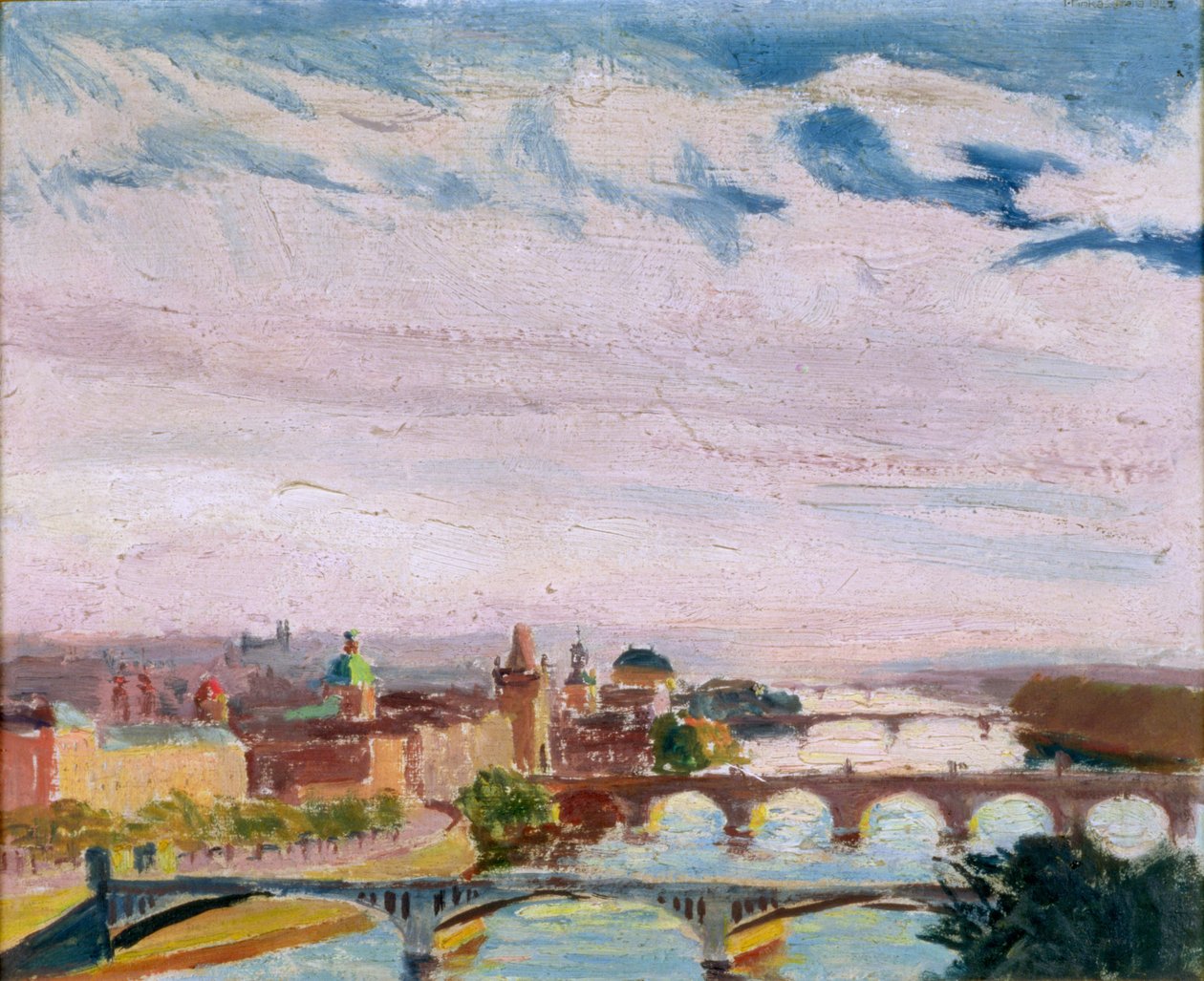 View of Prague from Letna, 1925 by Ignacy Pinkas
