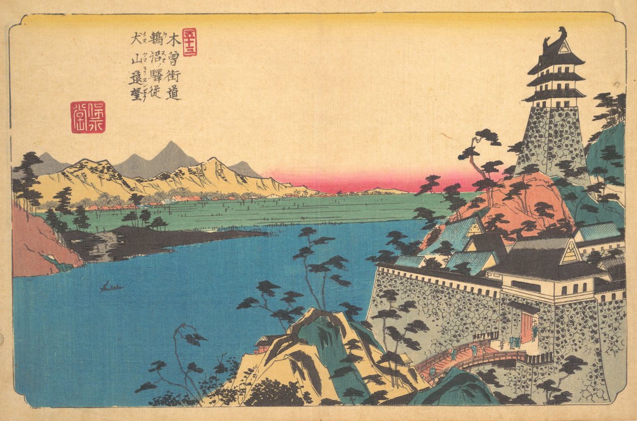 The Castle of Unuma by Ikeda Eisen