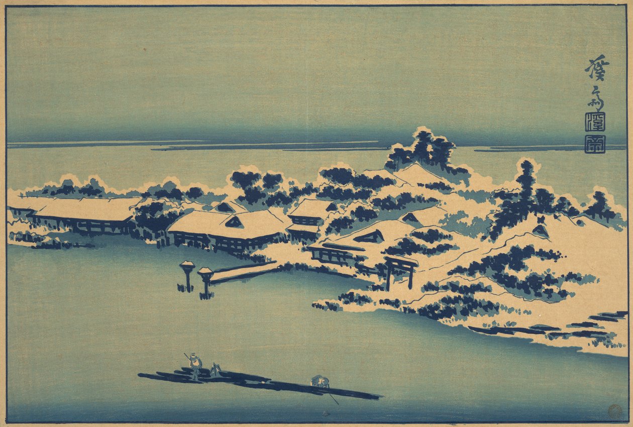 Winter Landscape, early-mid 19th century by Ikeda Eisen