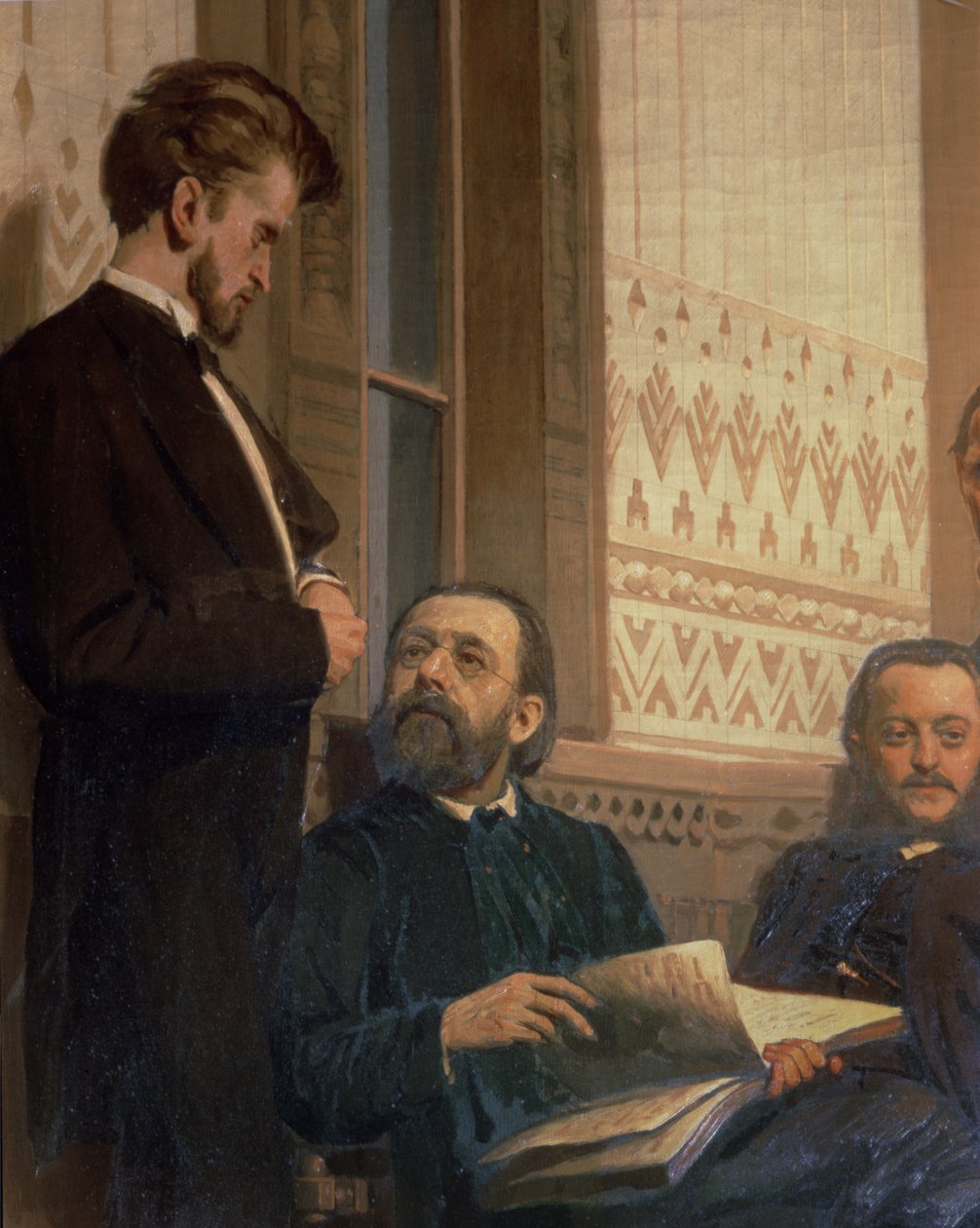 Eduard Frantsovitch Napravnik and Bedrich Smetana, from Slavonic Composers by Ilya Efimovich Repin