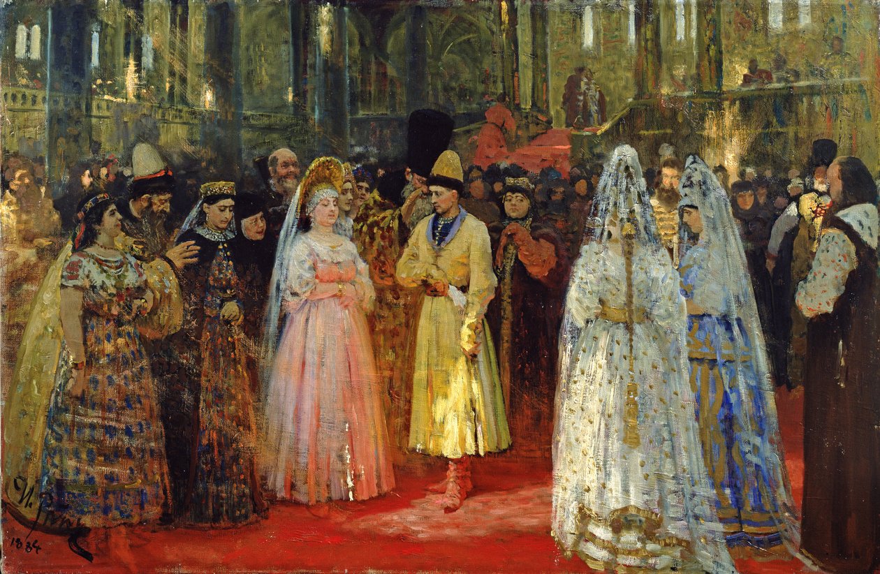 The Tsar Choosing a Bride by Ilya Efimovich Repin