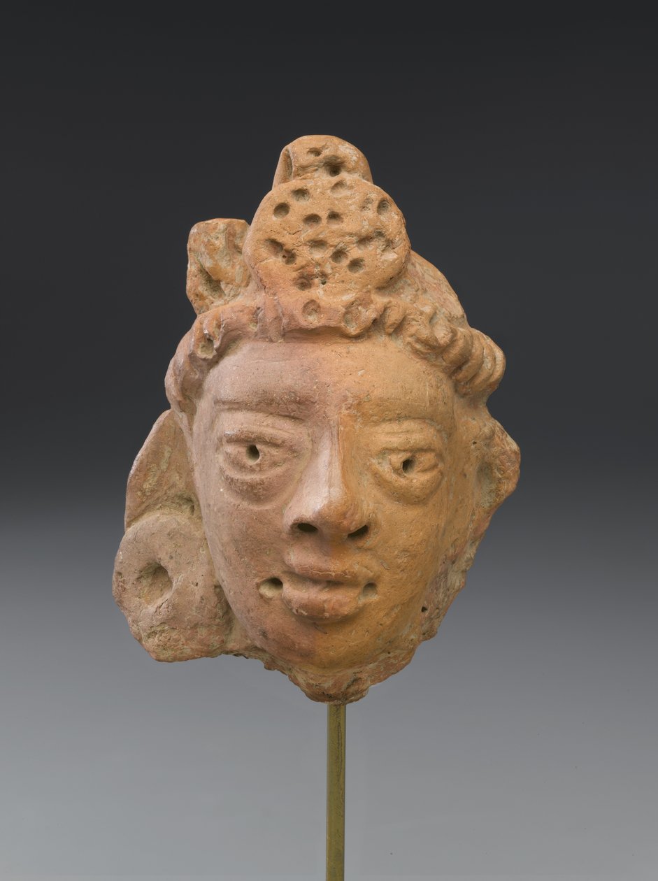 Male Head with a Turban by Indian School