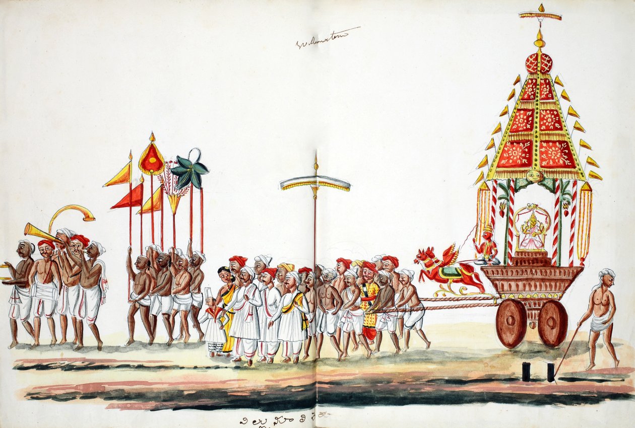 Procession with Gods by Indian School