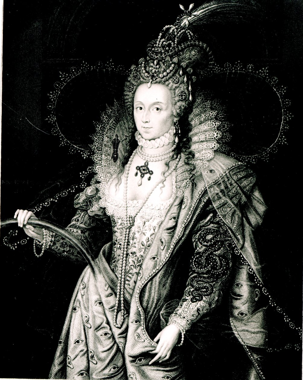 Elizabeth I Drawn by W. Derby and Engraved by T. A. Dean by Isaac Oliver