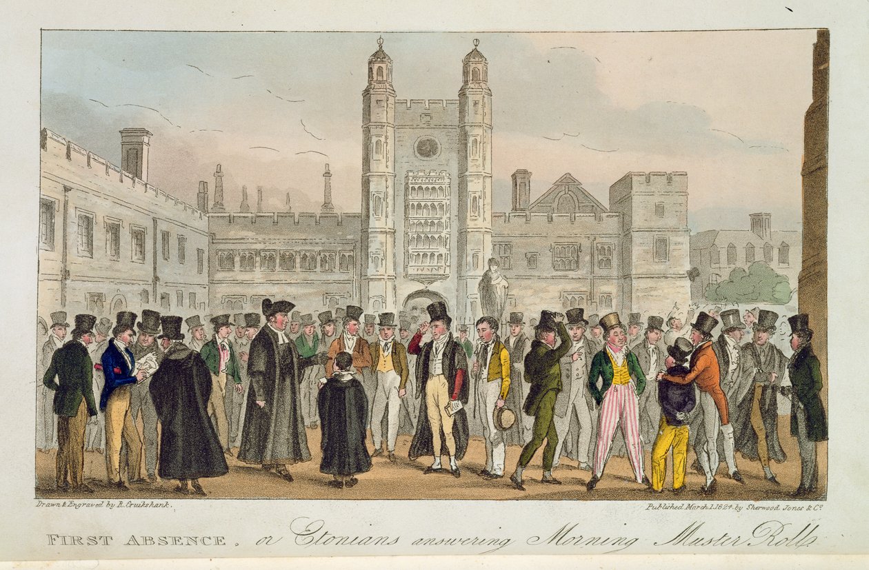 First Absence, or Etonians Answering Morning Master Roll, from 