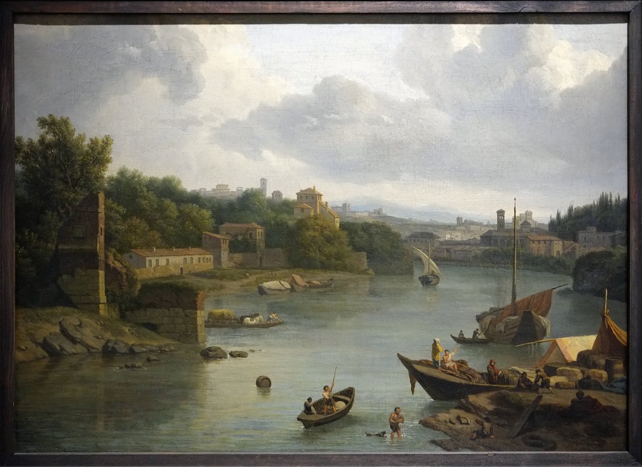 View of Rome from Ripa Grande on the Tiber by Isaac de Moucheron