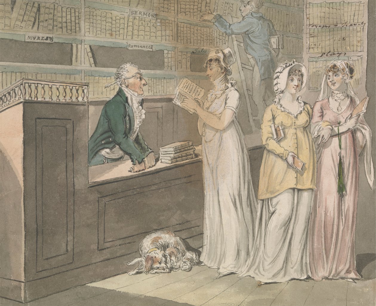 The Lending Library by Isaac Cruikshank