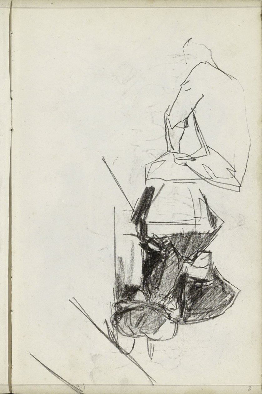 Seated Man and a Seated Girl by Isaac Israels