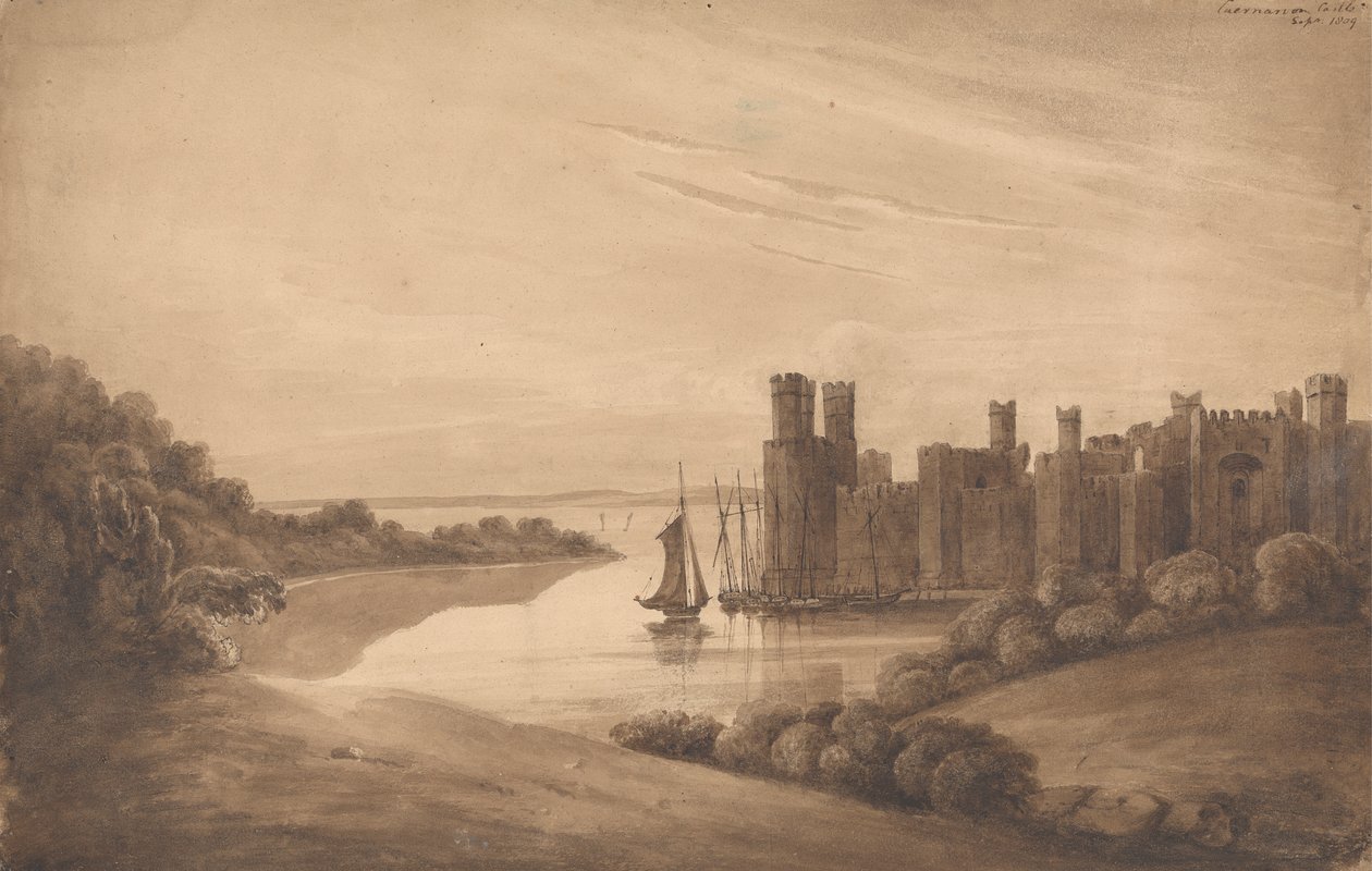 Caernarvon Castle by Isaac Weld