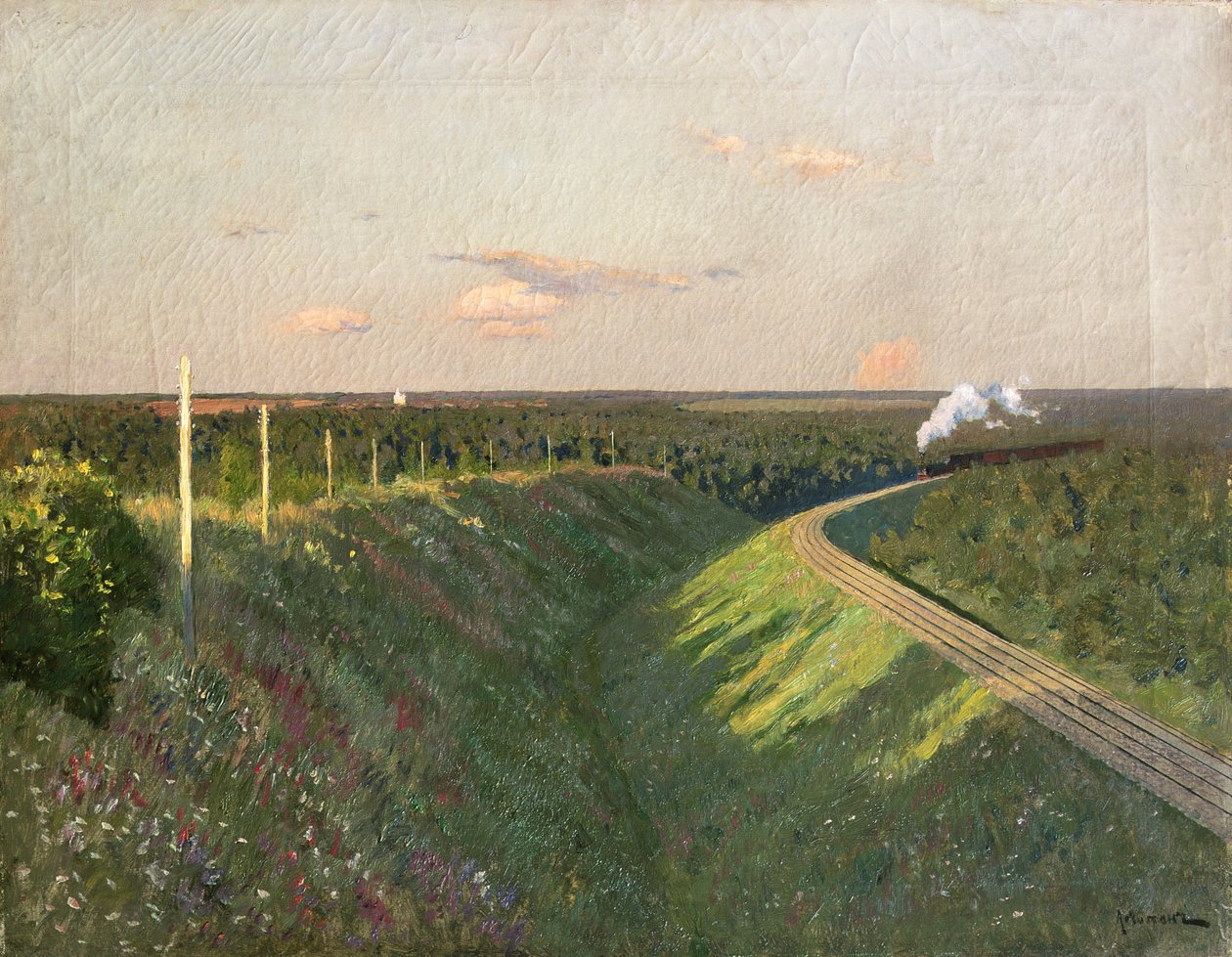 A Train on its Journey by Isaak Ilyich Levitan