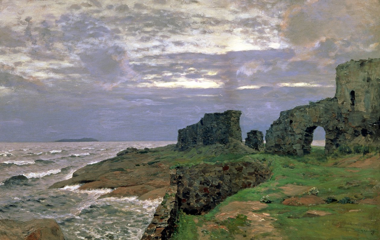 Remains of Bygone Days, Twilight, Finland, 1897 by Isaak Ilyich Levitan