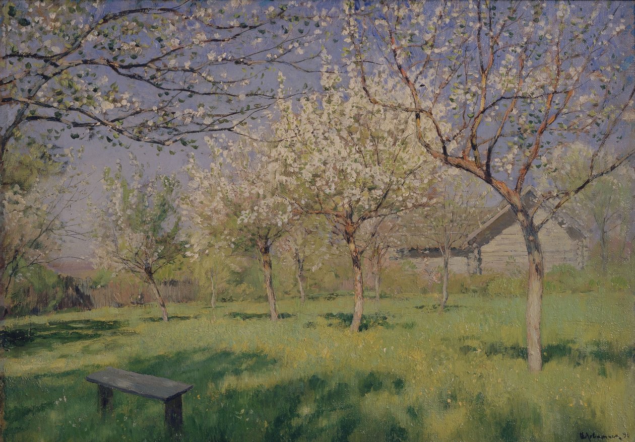 Apple Trees Blooming, c. 1895 by Isaak Ilyich Levitan