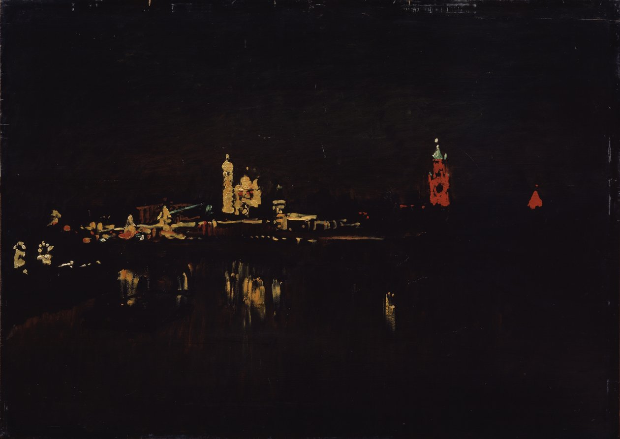 Illumination of the Moscow Kremlin by Isaak Ilyich Levitan