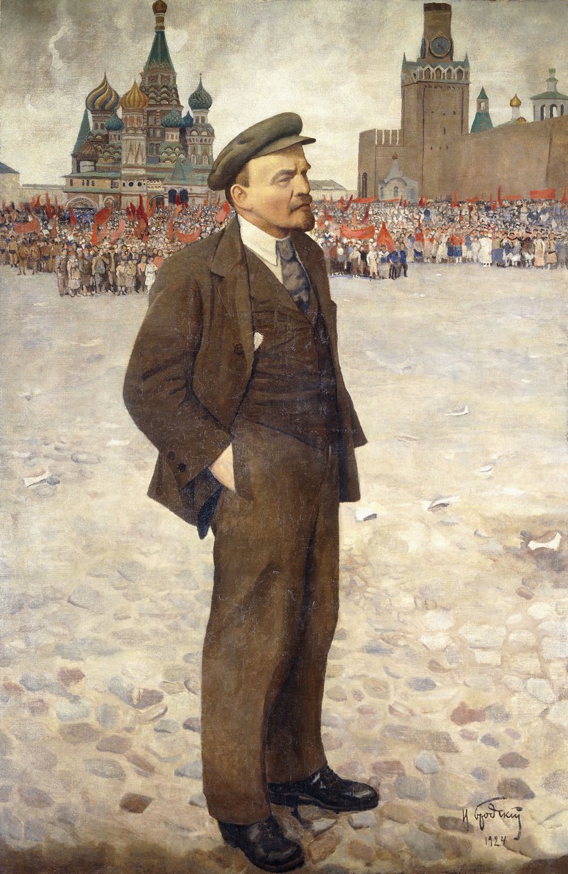 Lenin in Red Square by Isaak Israilevich Brodsky
