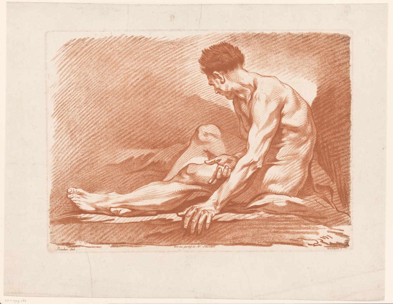 Study of a Seated Man by Isak Henningsen