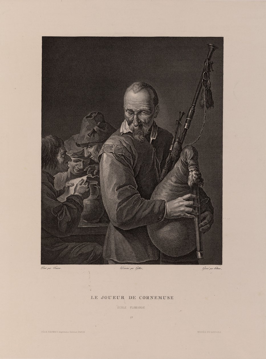 The Bagpiper by Isidore Stanislas Helman