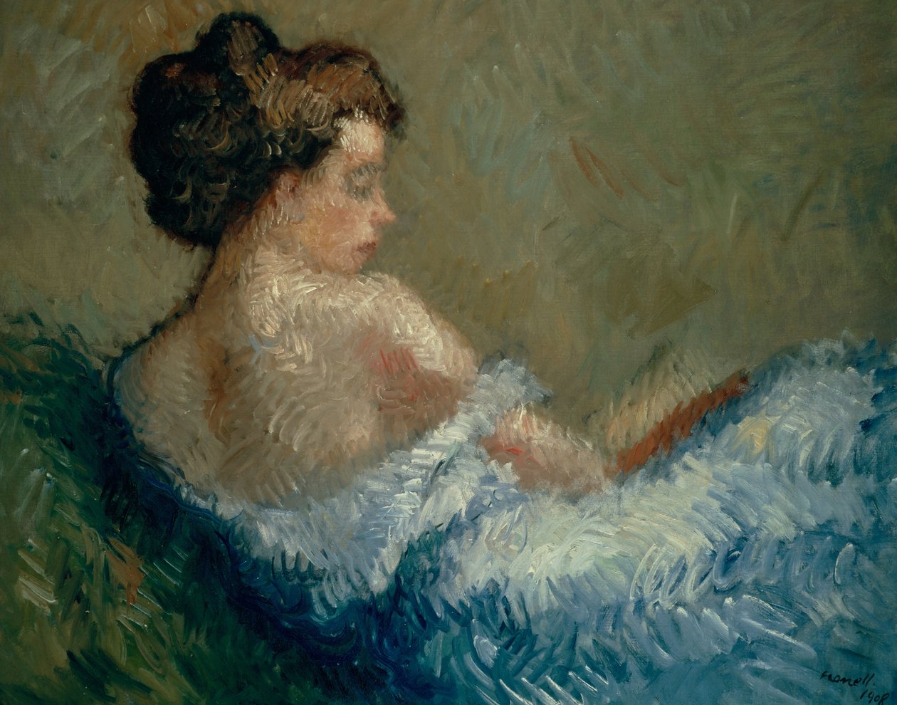 Figure Crouching by Isidre Nonell