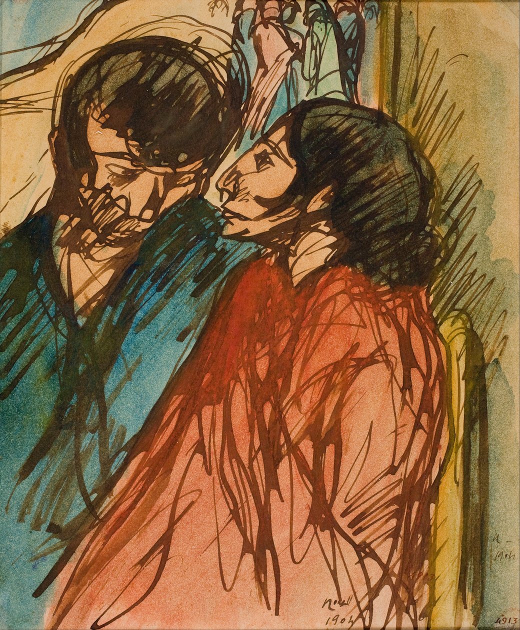 Gypsy Couple by Isidre Nonell