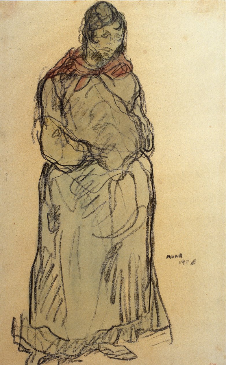 Gypsy Standing by Isidre Nonell