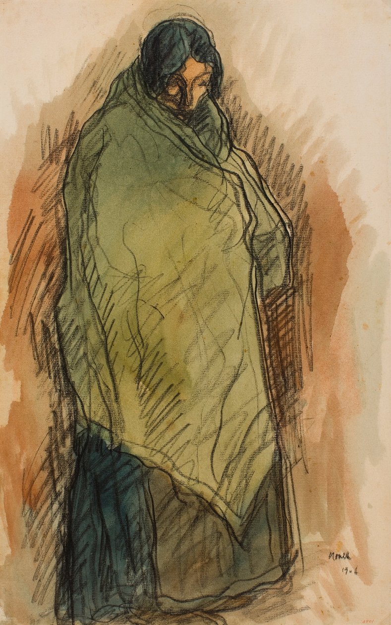 Gypsy Standing by Isidre Nonell