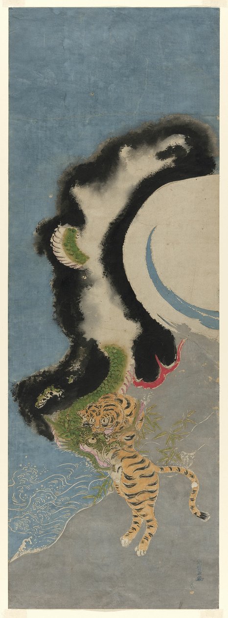 Dragon and Tiger by Isoda Koryusai