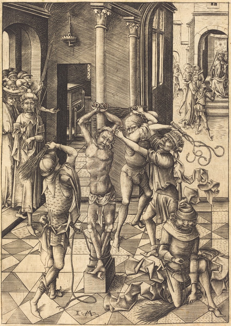 The Flagellation by Israhel van Meckenem