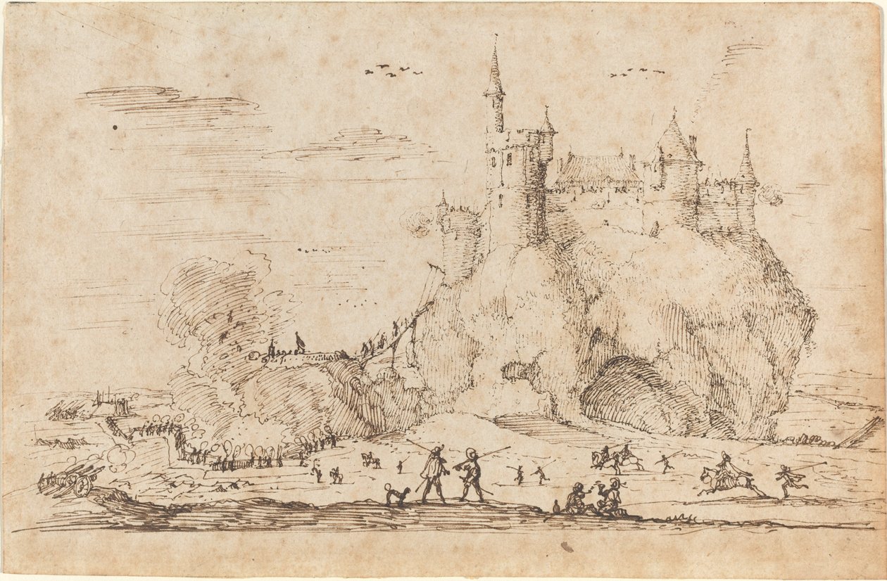 Castle under Siege by Israël Silvestre