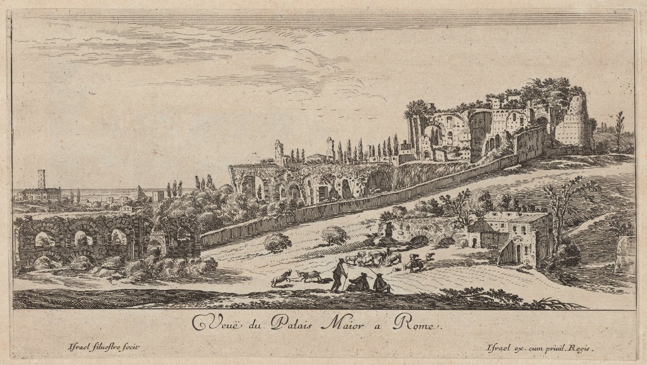 View of the Maior Palace in Rome by Israël Silvestre
