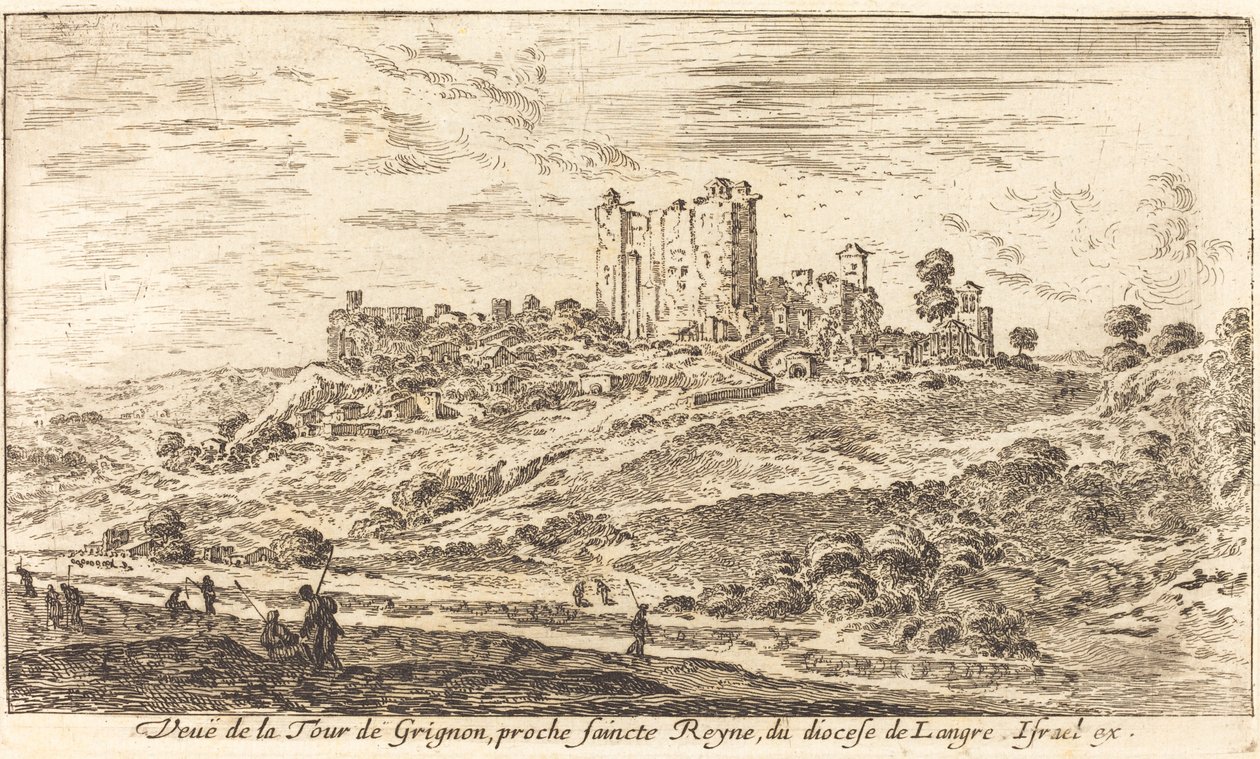 View of the Tower of Grignon by Israël Silvestre