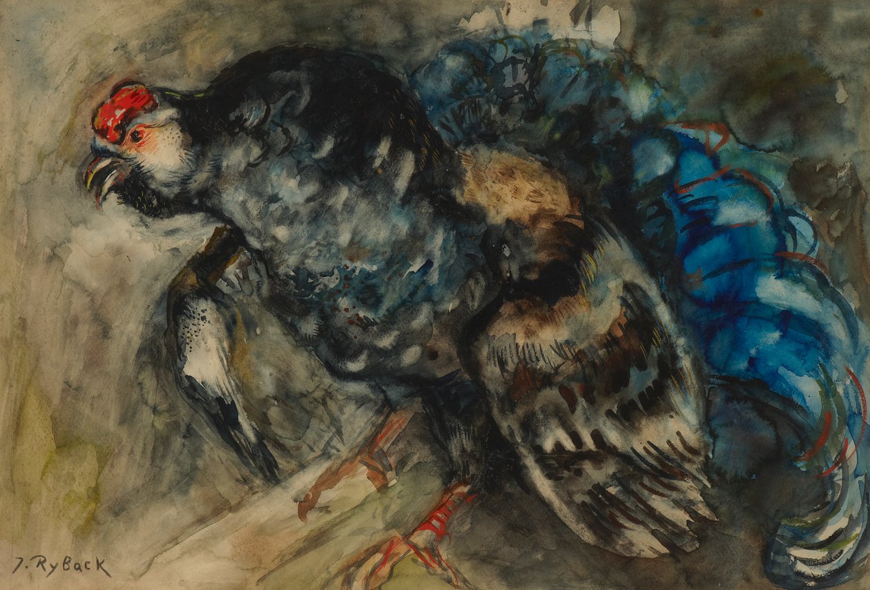 The Cock by Issachar Ber Ryback