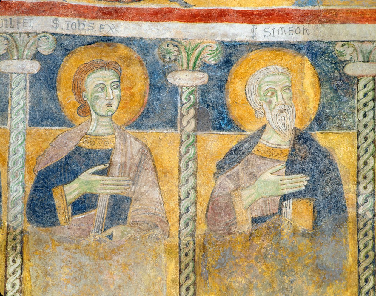 St. John the Evangelist and St. Simon (detail) by Italian School