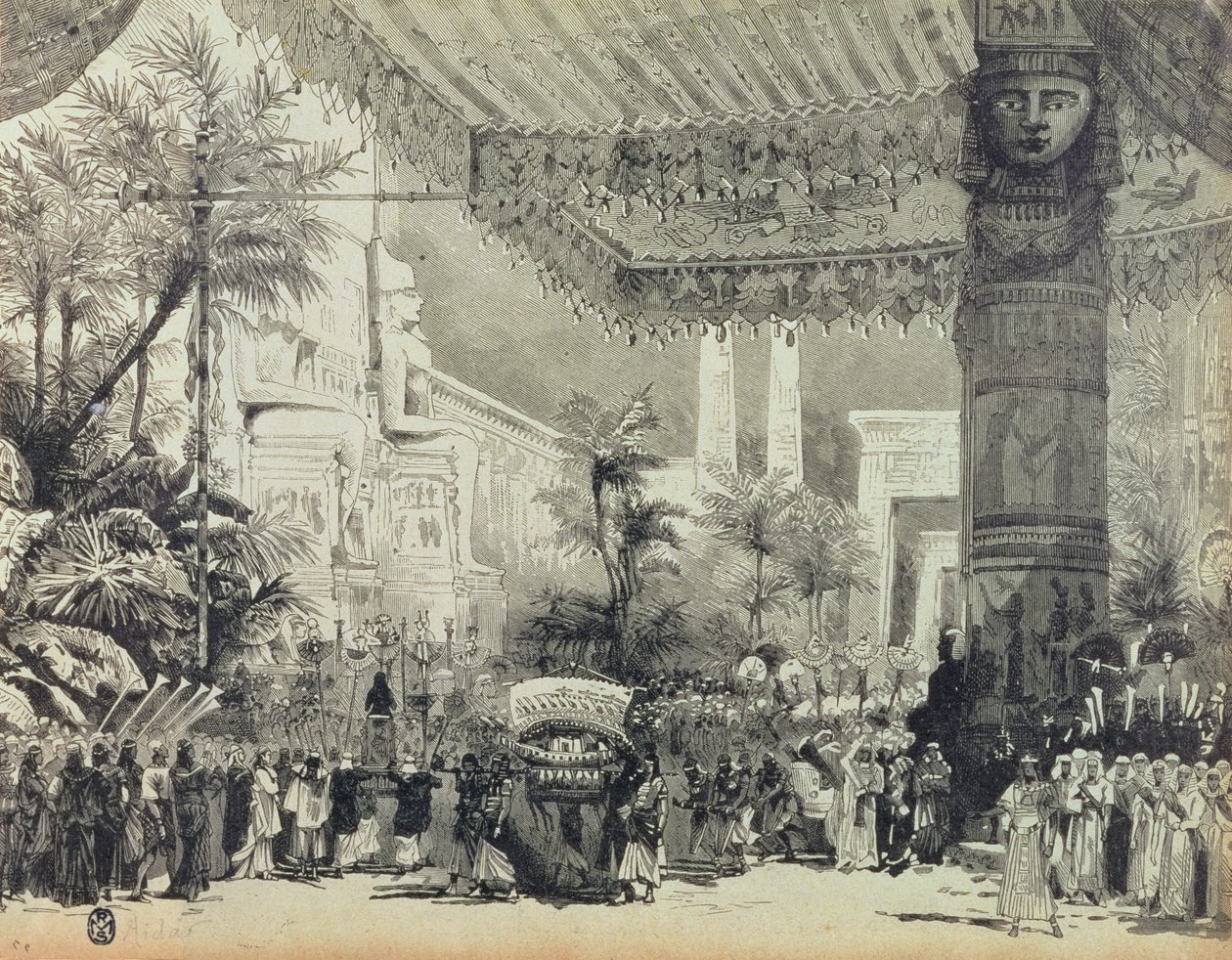 Stage Design for the final act of the opera 