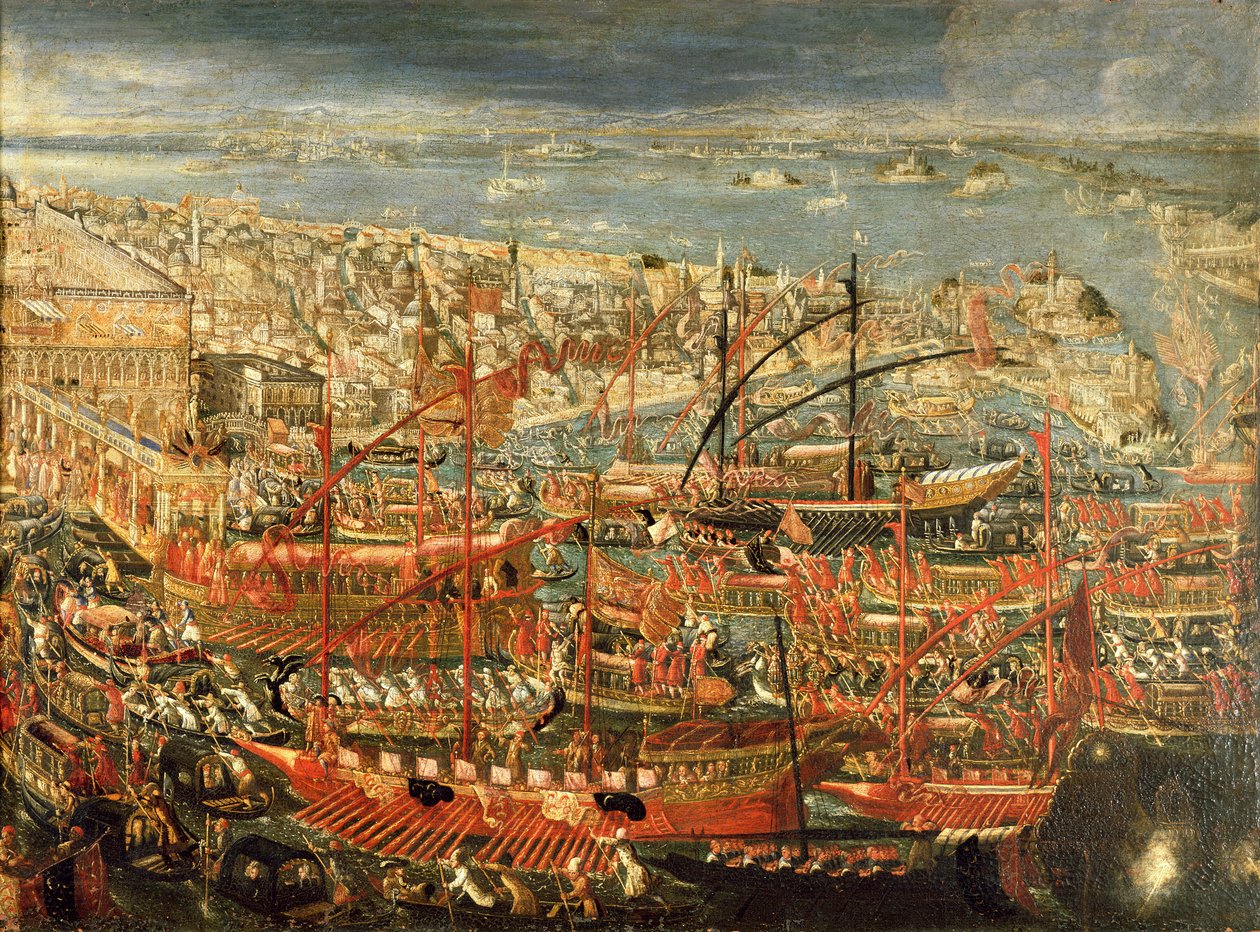 The Triumphant Return of Doge Francesco Morosini to Venice by Italian School