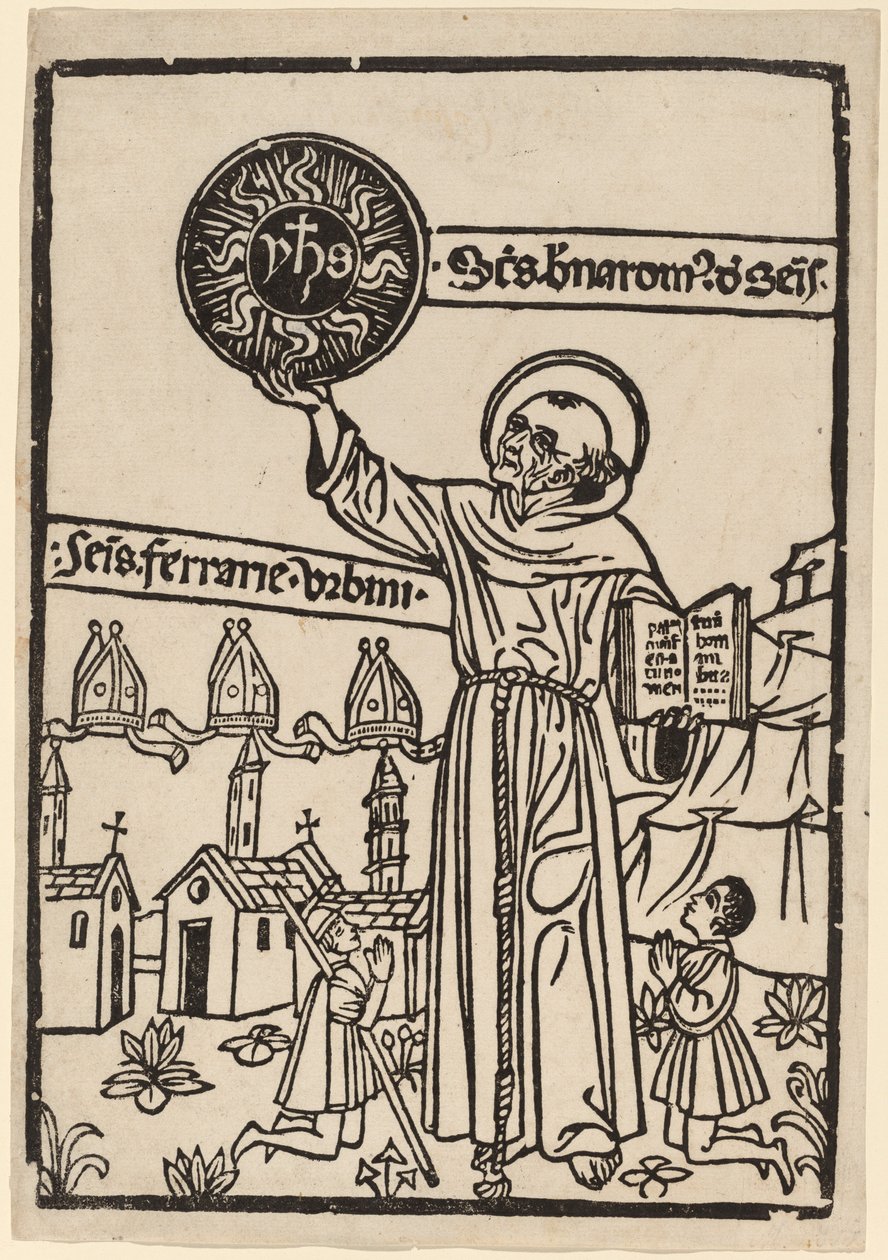 Saint Bernardino of Siena by Italian 15th Century