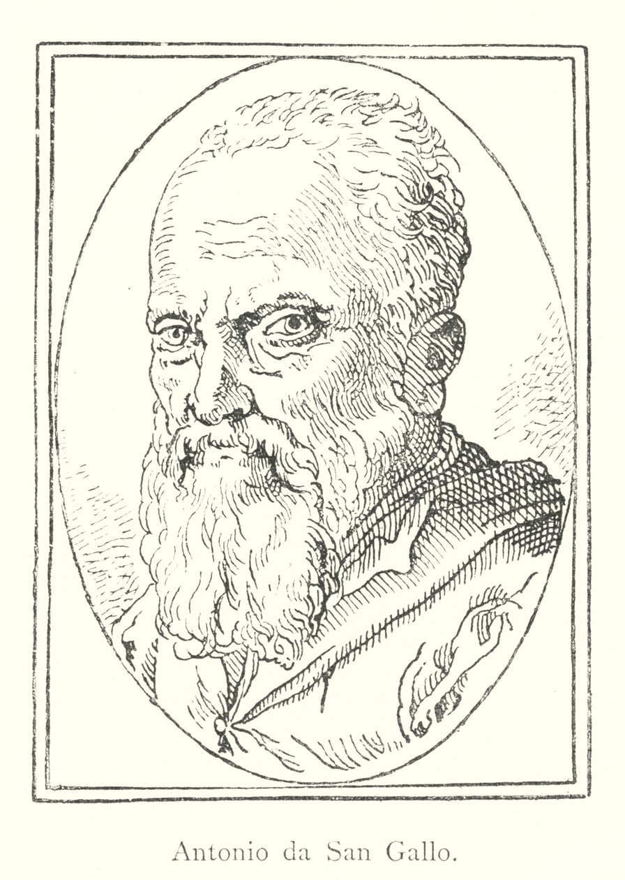 Antonio da San Gallo (engraving) by Italian School