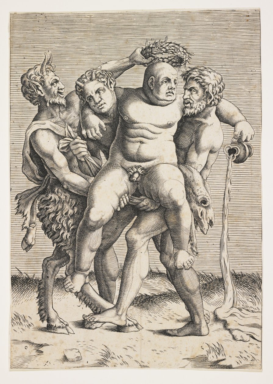 Drunken Silenus by Italian School