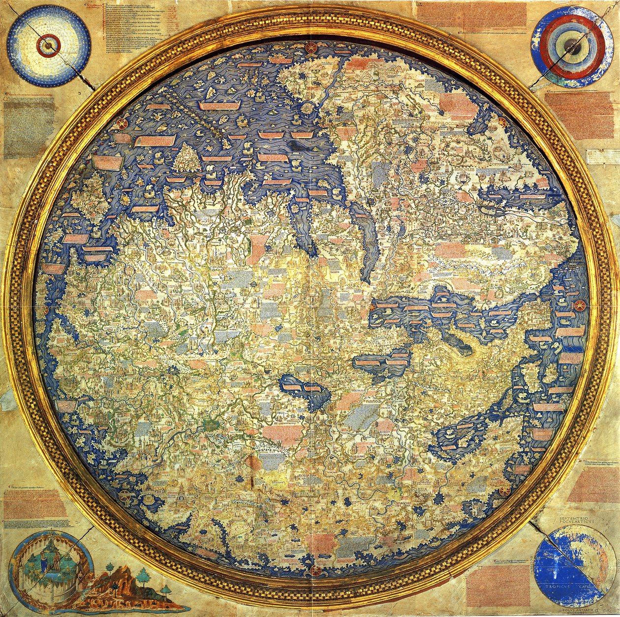 Fra Mauro map by Italian School