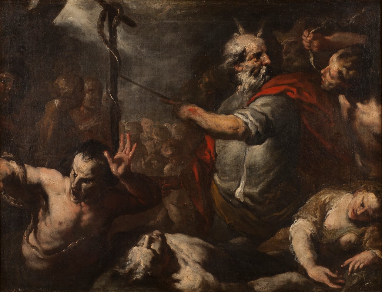 Moses and the Brazen Serpent by Italian School