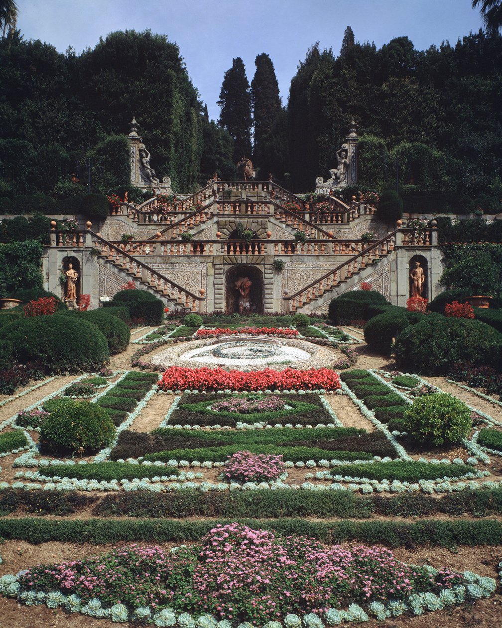 View of gardens by Italian School