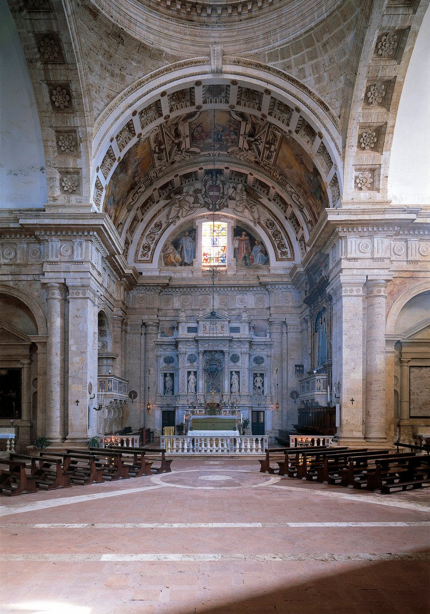 View of the Central Nave by Italian School