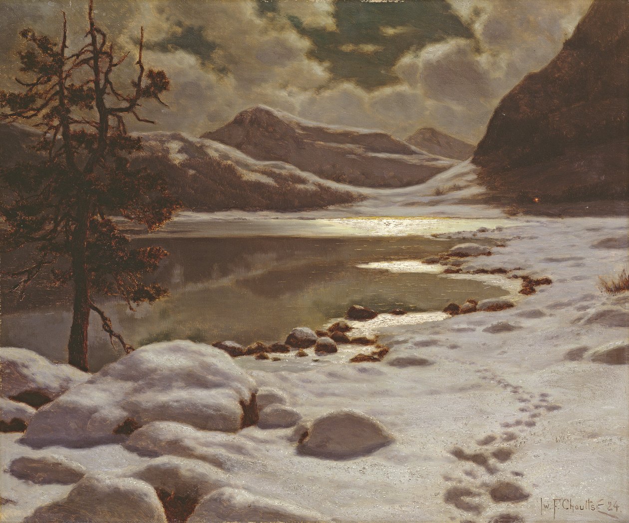 Moonlight in Winter by Ivan Fedorovich Choultse