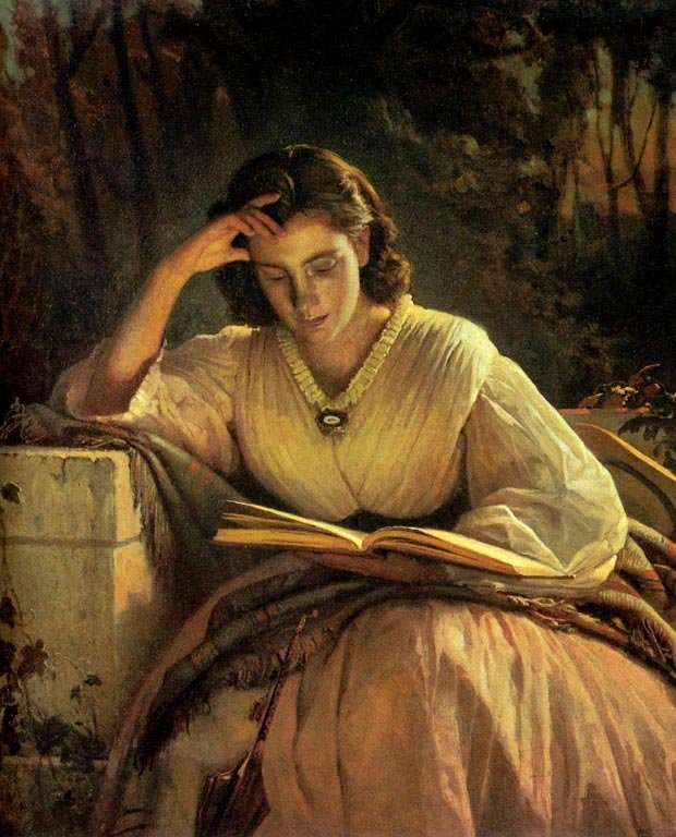 Reading Woman by Ivan Nikolaevich Kramskoy