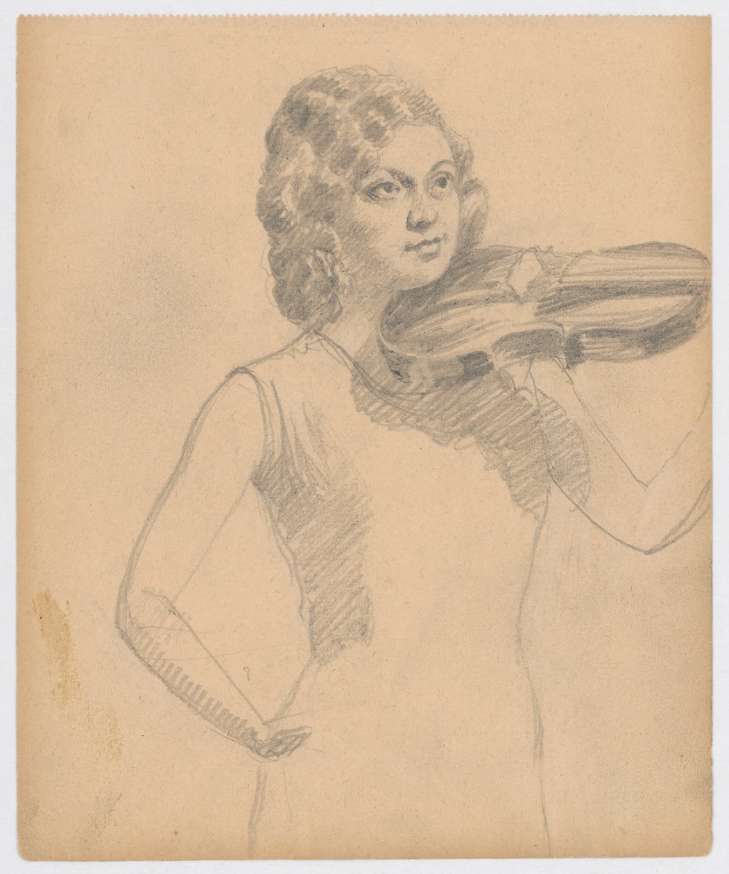 Female Violinist by Ivan Zabota