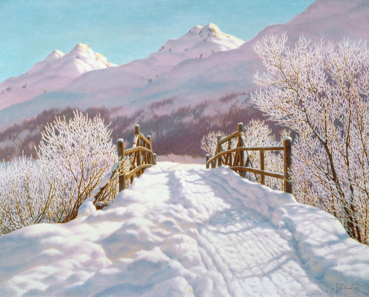 Silver Frost, Engadine, 1910 by Ivan Fedorovich Choultse