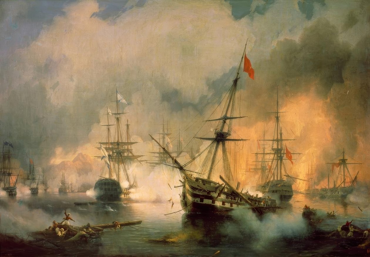 The Battle of Navarino by Ivan Konstantinovich Aivazovsky