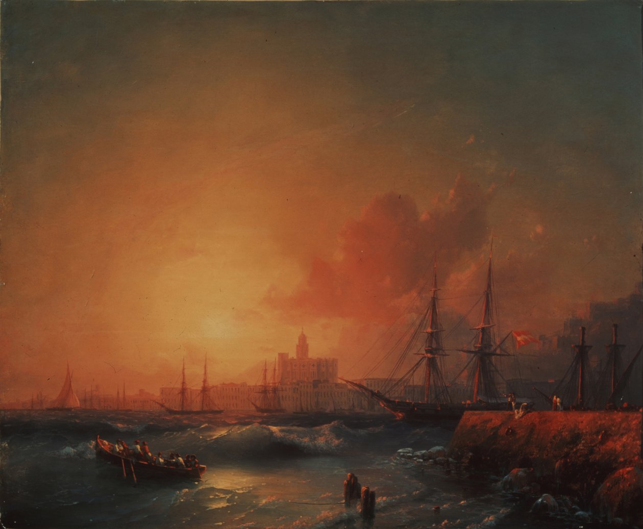 Malaga, 1854 by Ivan Konstantinovich Aivazovsky