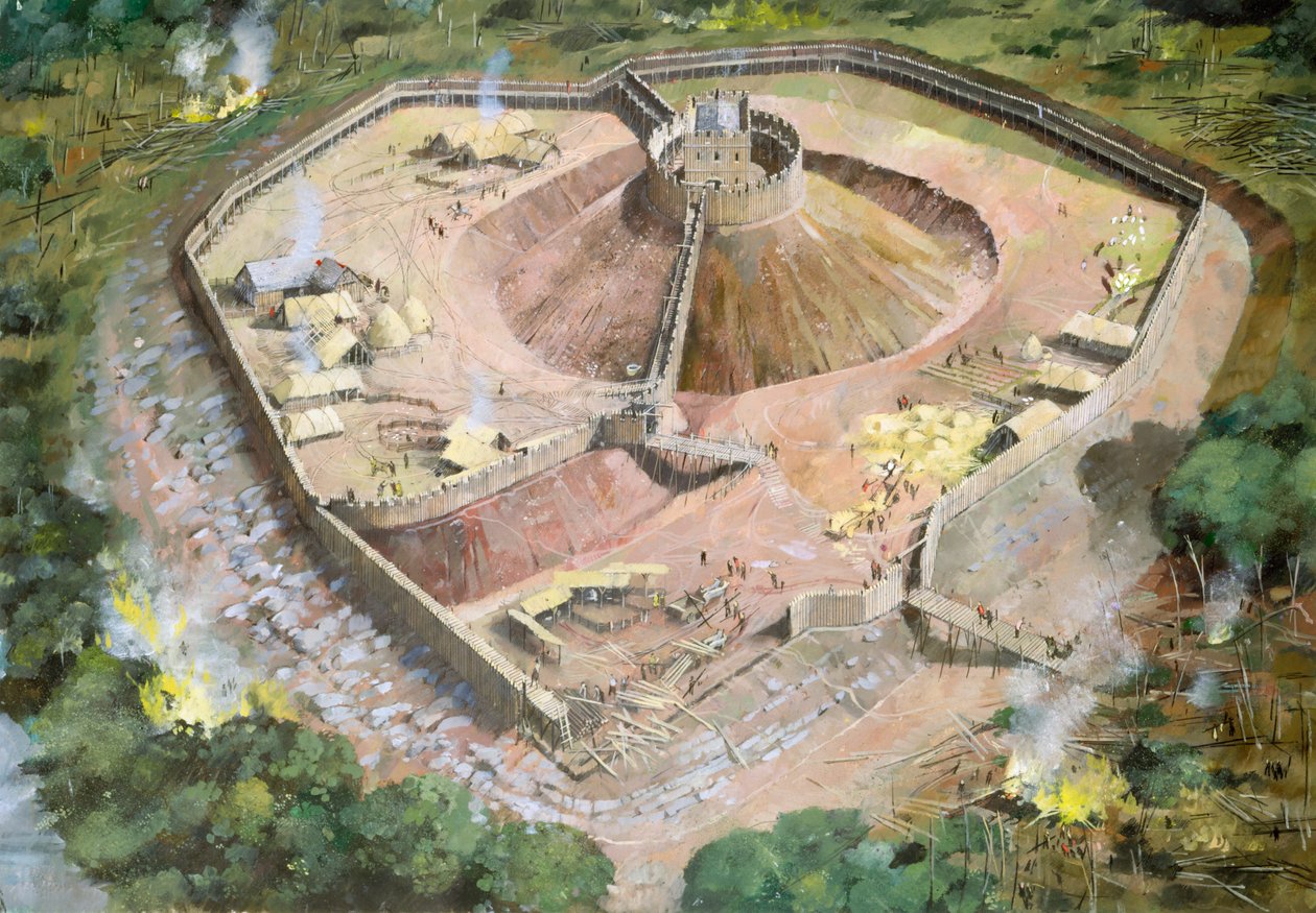 Pickering Castle, 12th Century, c. 1990-2010 by Ivan Lapper