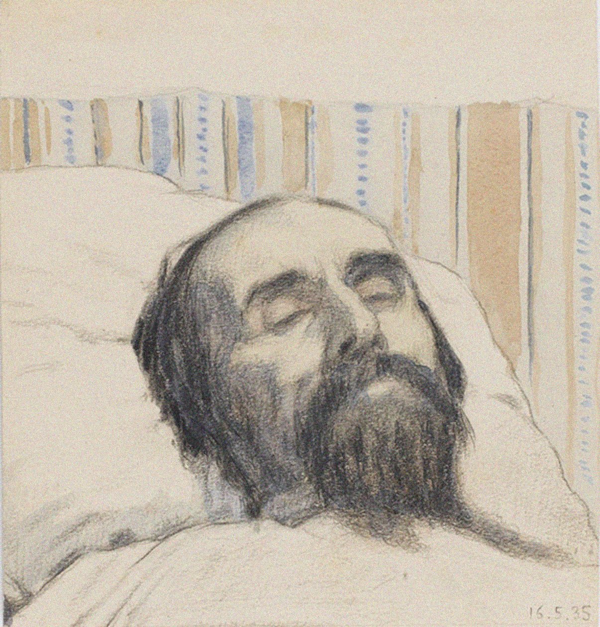 Malevich on His Deathbed by Ivan Vassilyevich Klyun