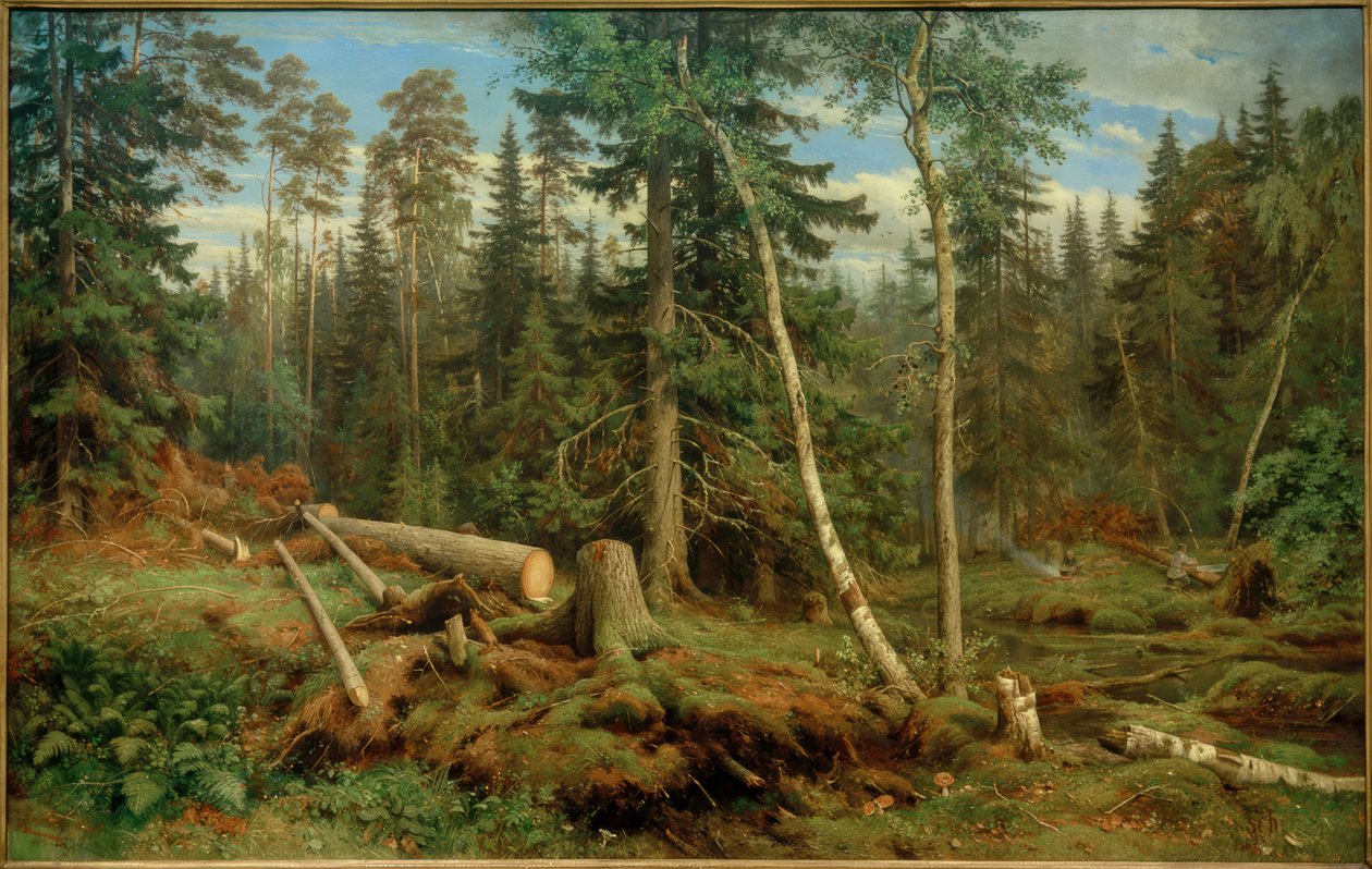 I.I. Shishkin, Logging by Ivan Ivanovich Shishkin