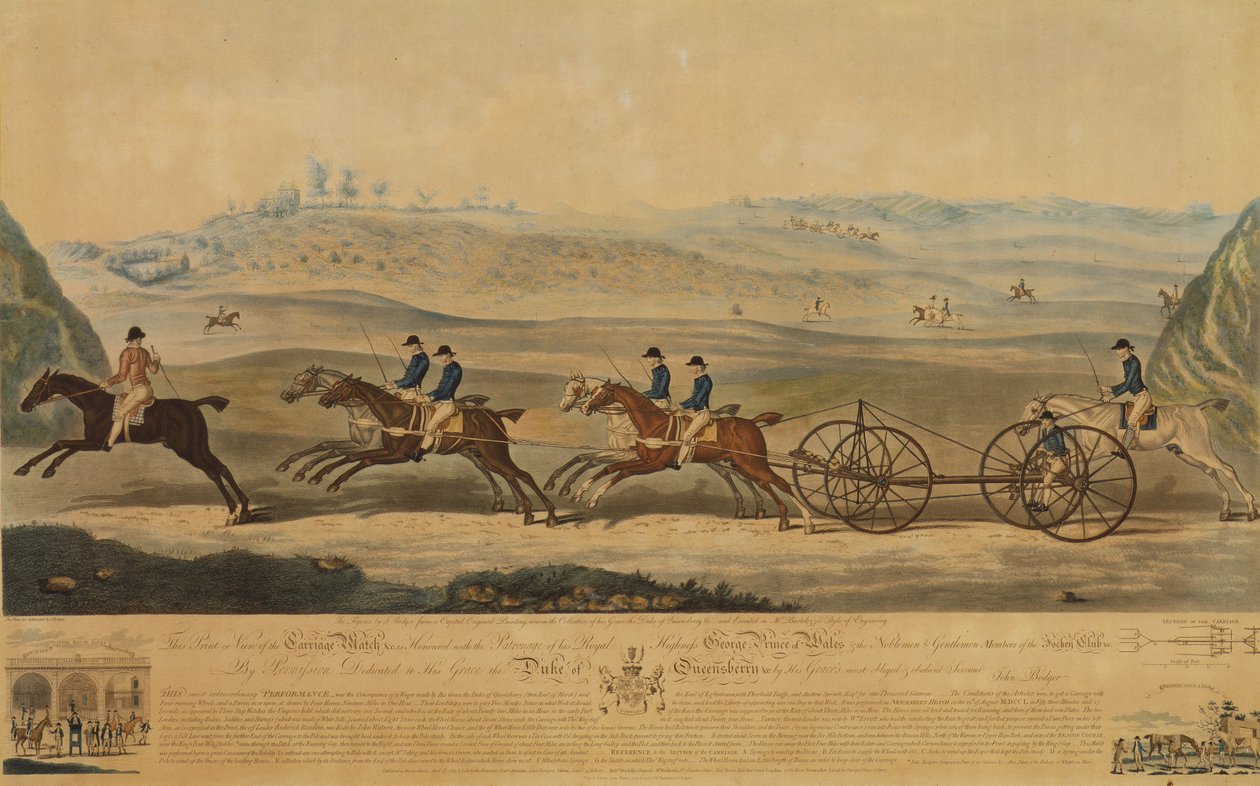 View of the Carriage Match, 1789 by J. Bodger